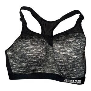 Victoria Sport Bra Womens 34DD Black Heathered  Incredible Lightweight Max